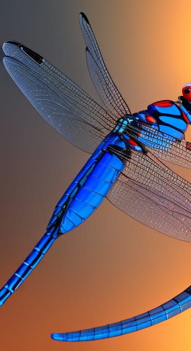anime  blue-fronted dancer damselfly