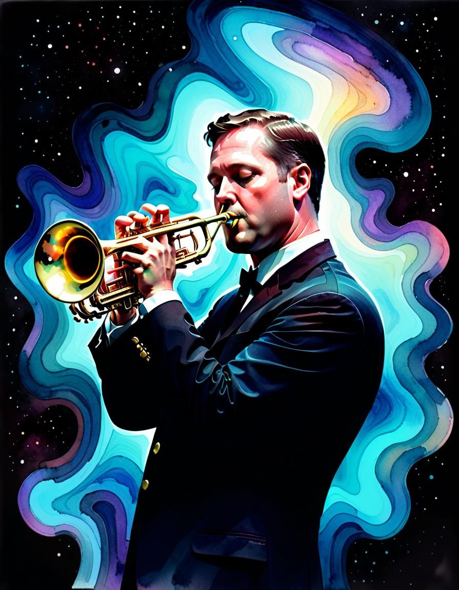 Scott Black playing trumpet.⁴