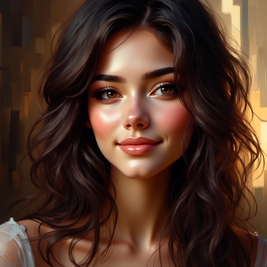 Vulnerable Beauty in Soft Golden Light