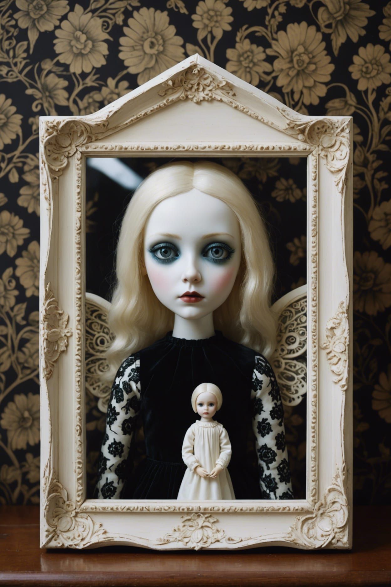 Glass Angel Doll in Haunted Dollhouse