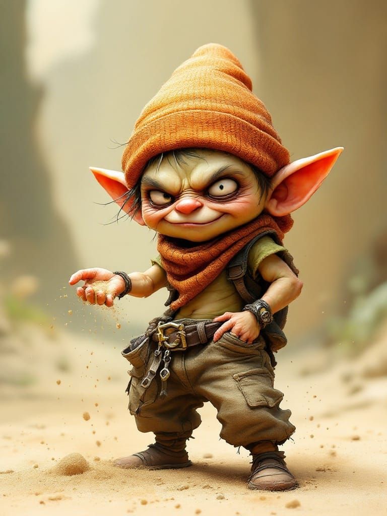 Dale Gribble Goblin Throws Pocket Sand, Sketch Art