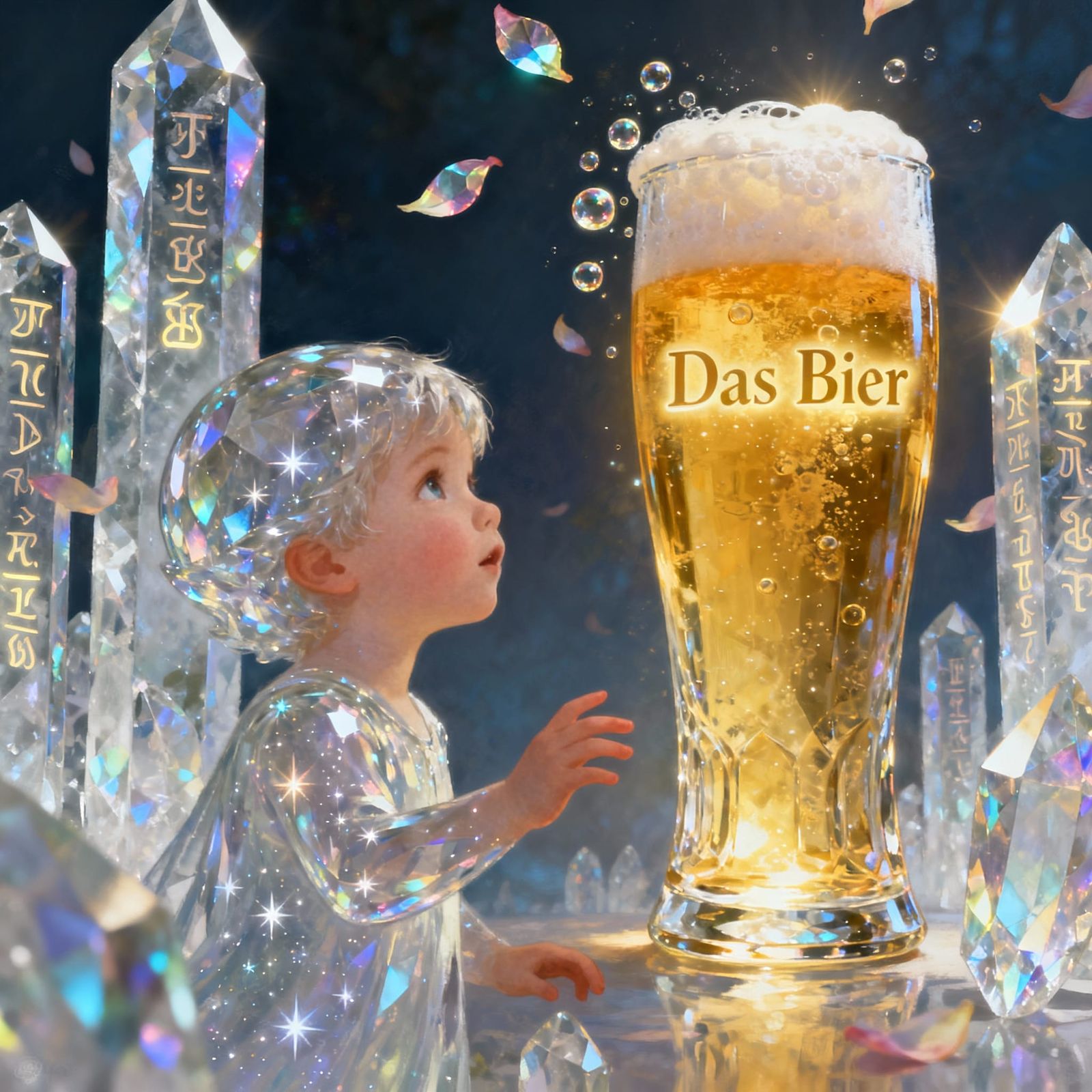 Crystal Child and Glowing Beer in Rune Forest