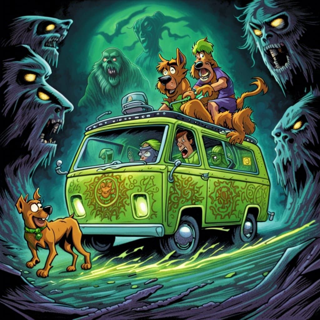 Nightmare Horror: Scooby Doo's Apocalyptic Escape