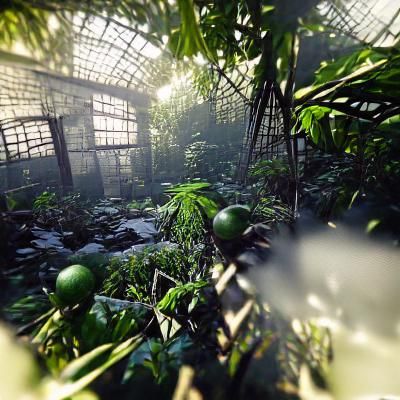Lush Indoor Jungle Greenhouse Oasis