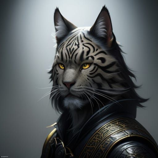 Keanu Reeves as a Hyper-Realistic Neko in Atmospheric Portra...