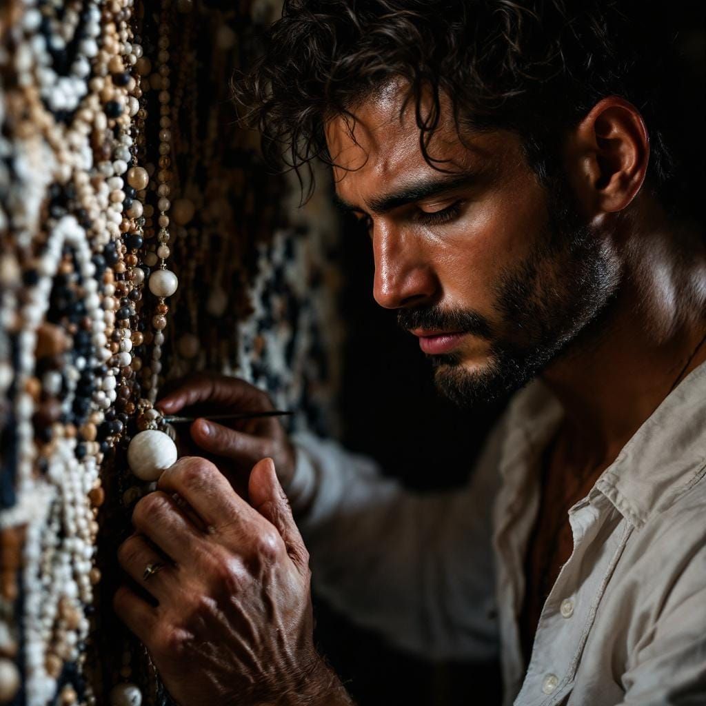 Man Creates Beaded Tapestry Masterpiece