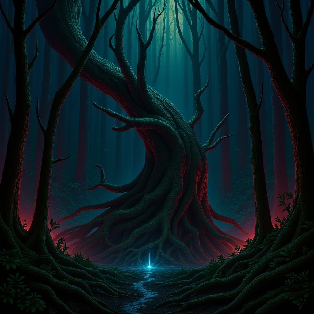 Mystical Forest: Towering Tree Falls