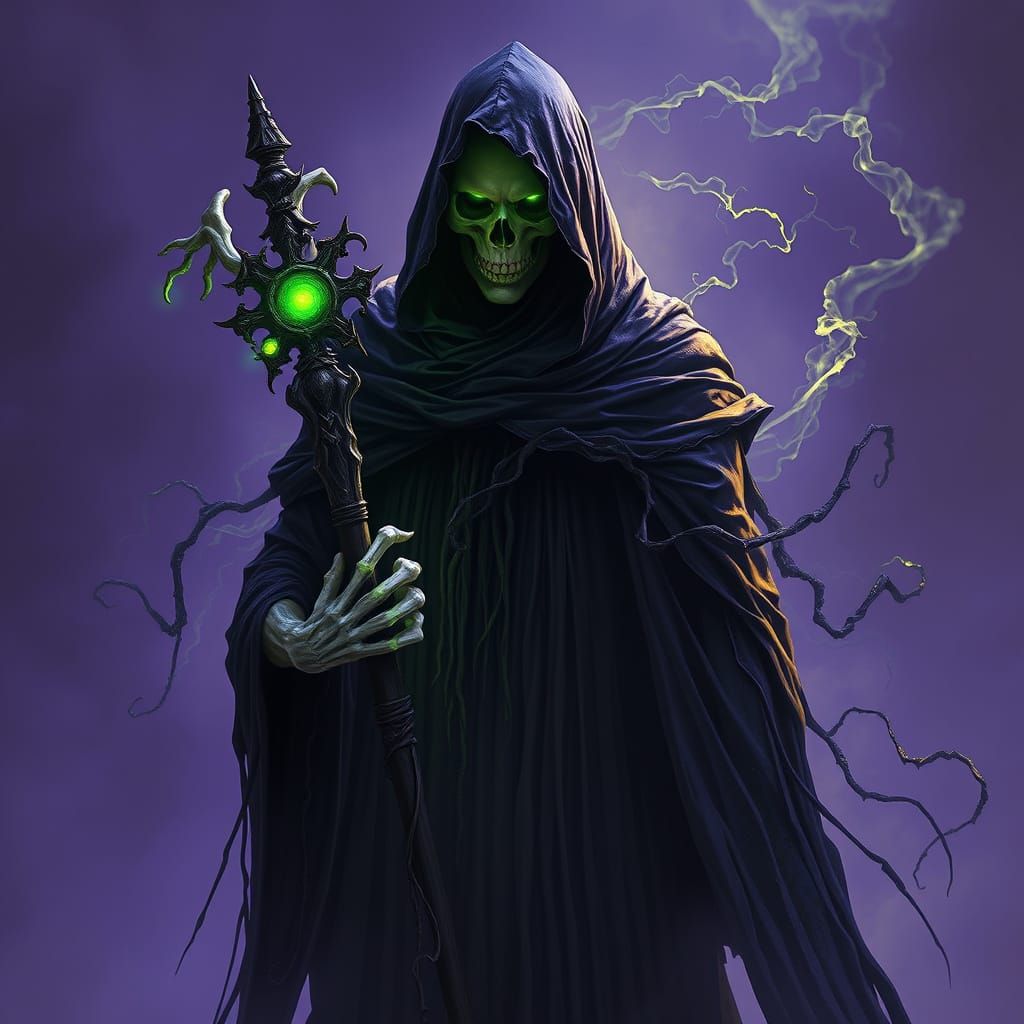 Dark Fantasy Crypt Overseer, Cinematic Concept Art