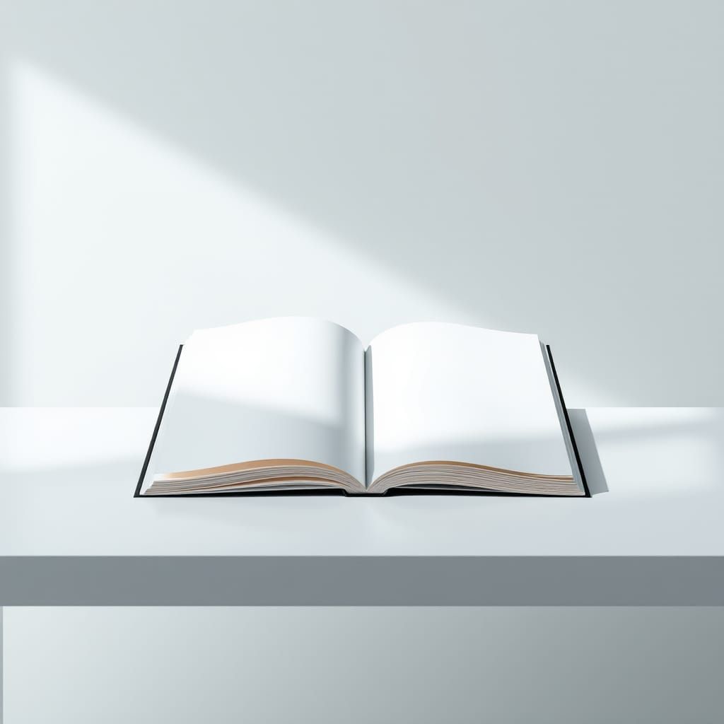 Minimalist Surreal Page Opening in Abstract Style