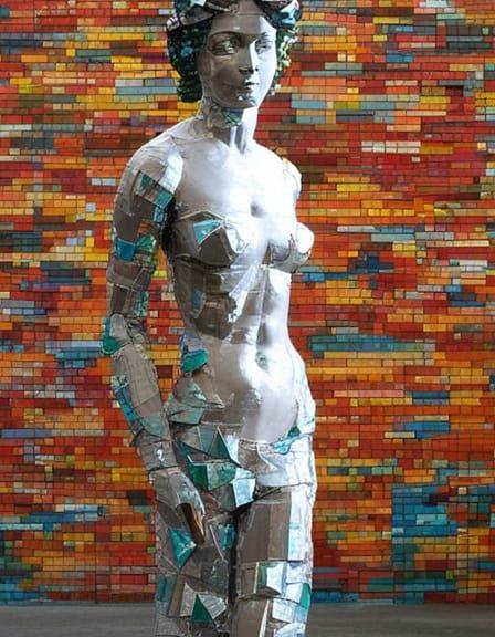 Venus de Milo Recycled Art Sculpture