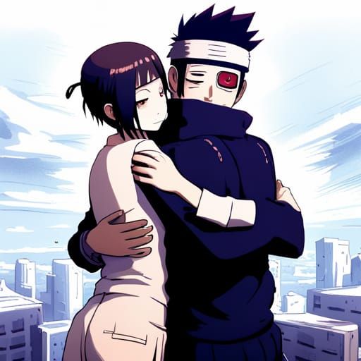 Romantic Embrace in a Digital Matte Painting