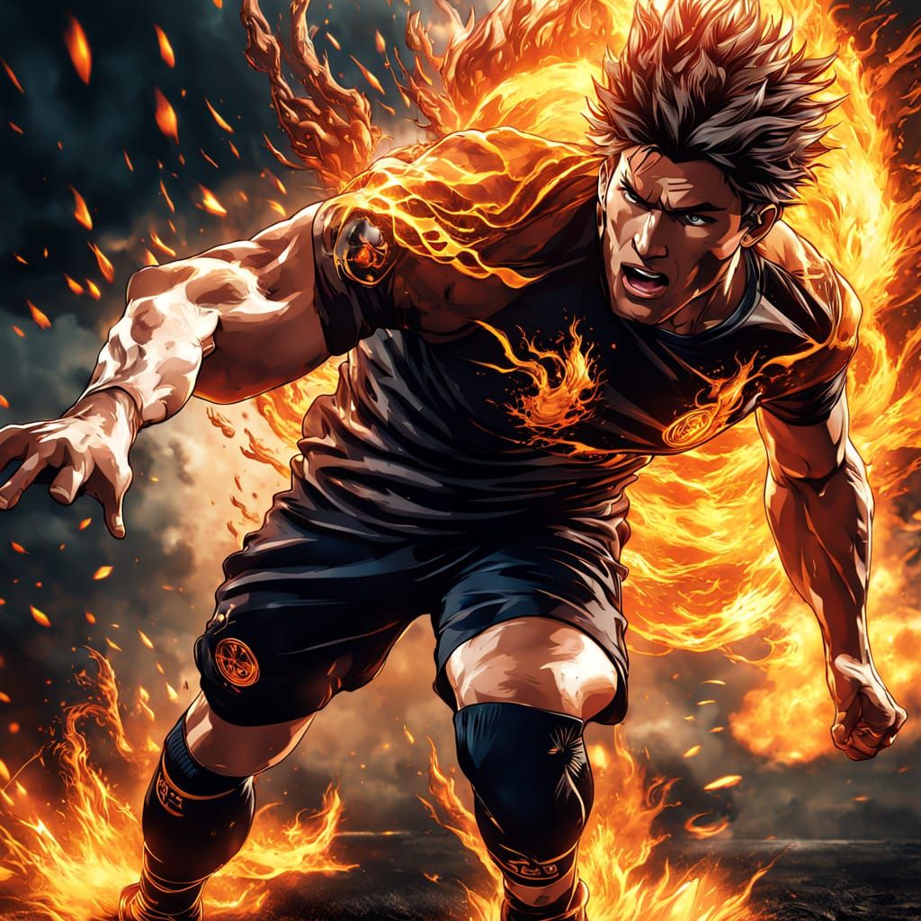 Soccer manga style