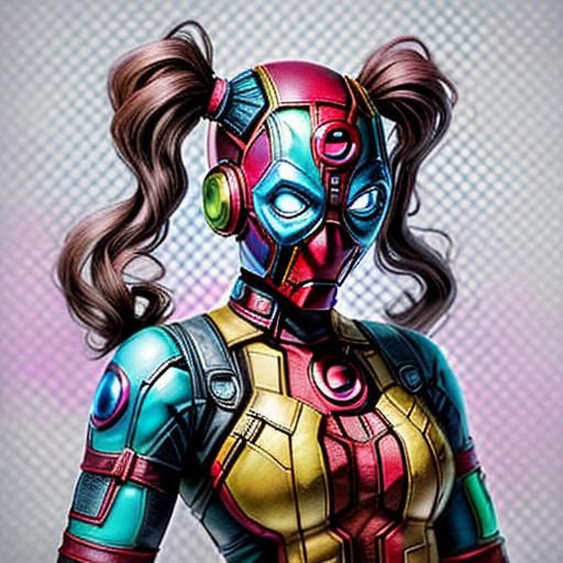 GirlPool as Deadpool with Infinity Gauntlets