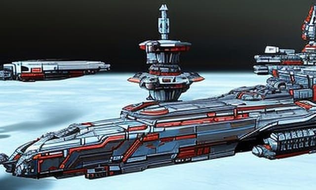 UNSC Halberd-Class Destroyer Warship Concept Art