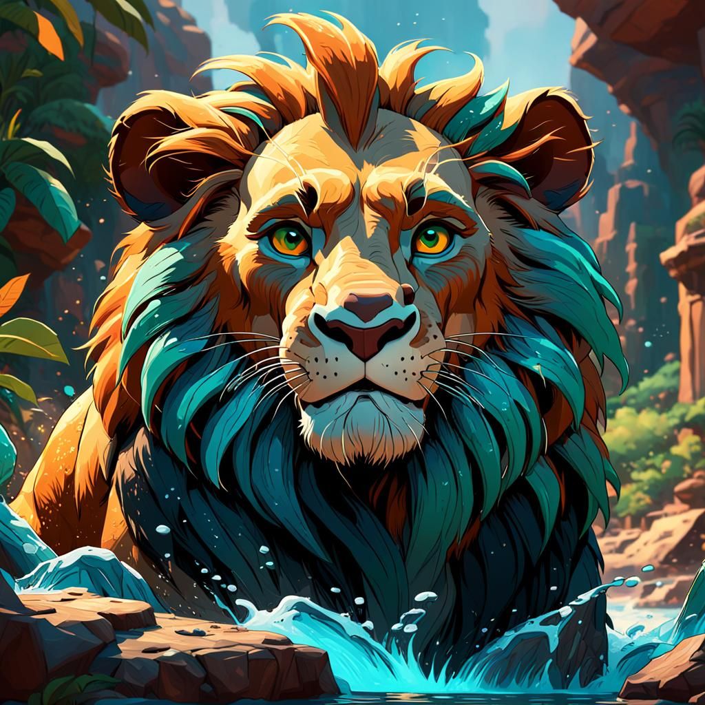 Simba from The Lion King: 8K Resolution Concept Art