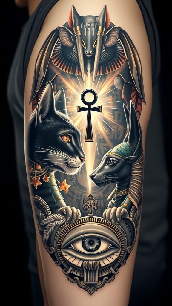 Ancient Egyptian Goddesses in Divine Realism Style