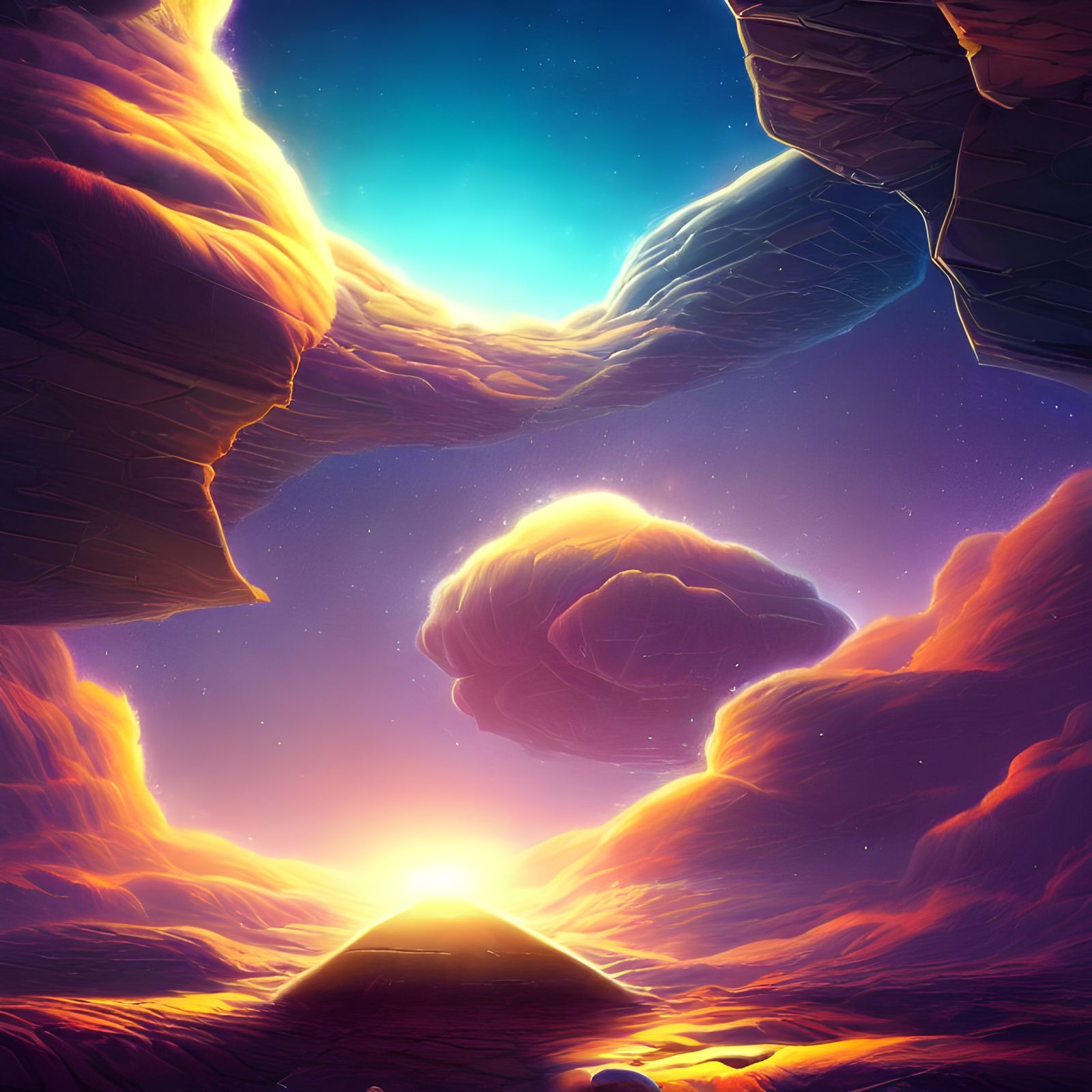 Spectacular Cosmic Landscape in Unreal Engine