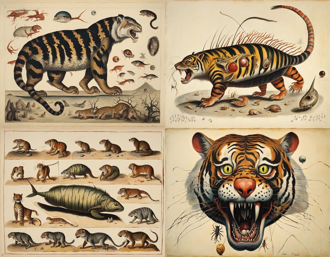 Deformed Homunculus in a Nightmarish 1940s Aesthetic