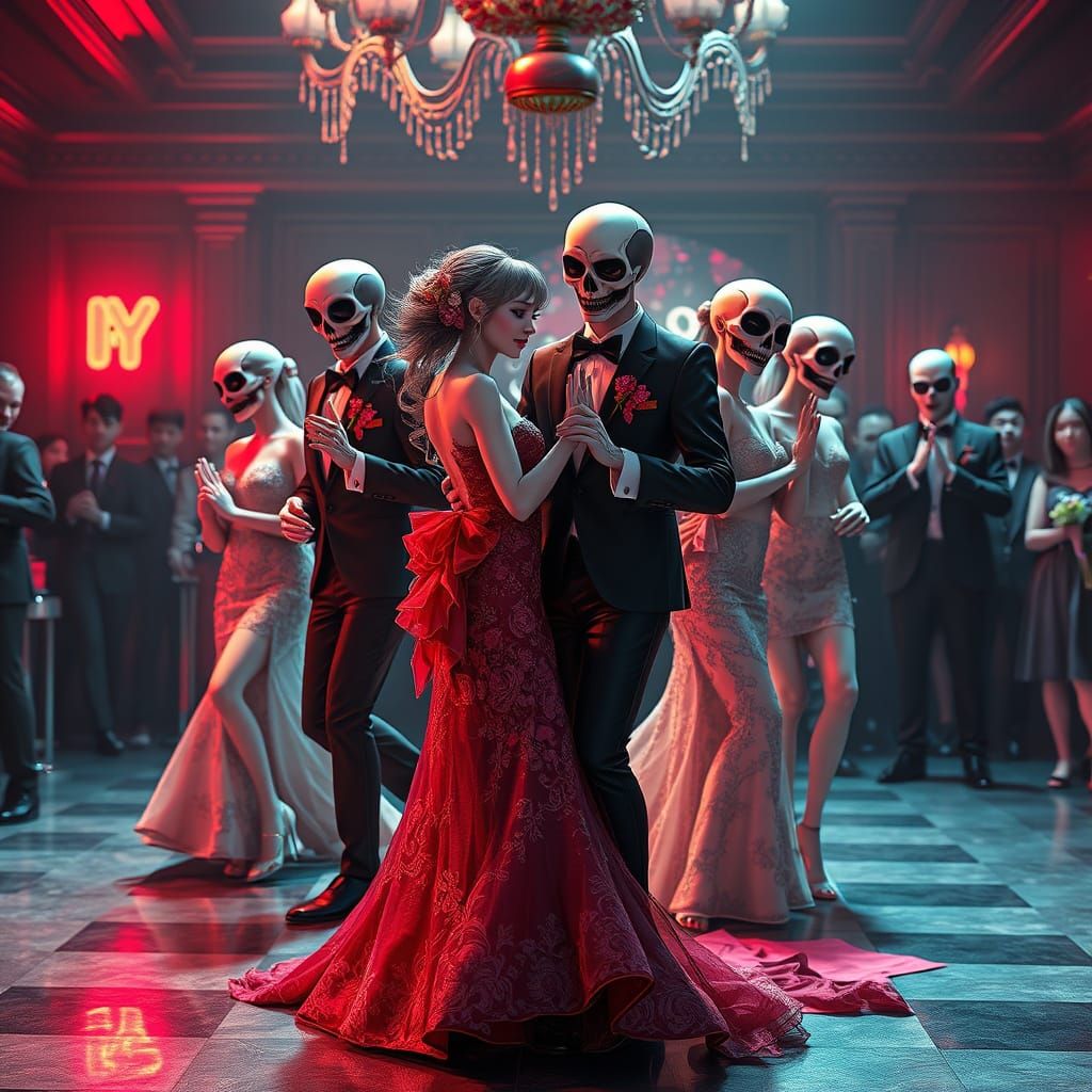 Undead Dancers at a Fun, Creepy Prom