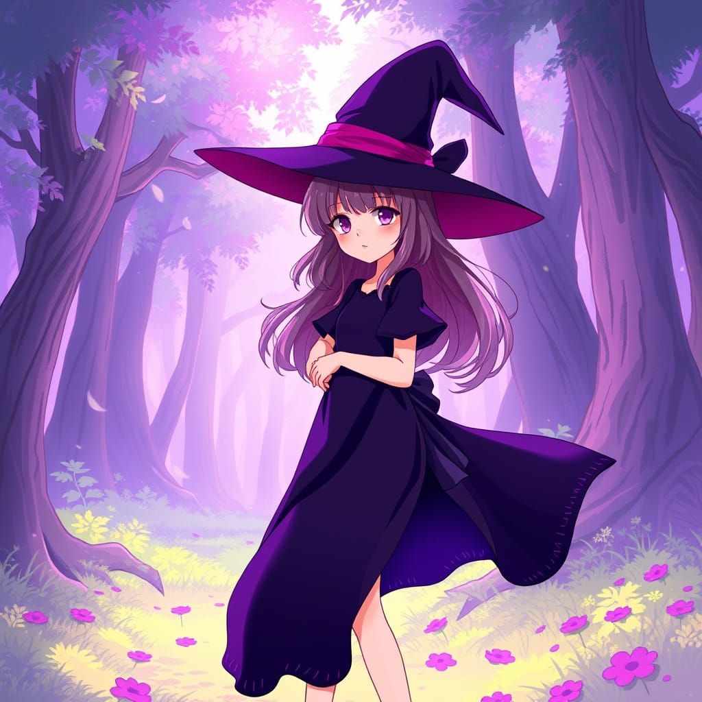 Anime Witch in Mystical Forest, Sakimi Chan Style