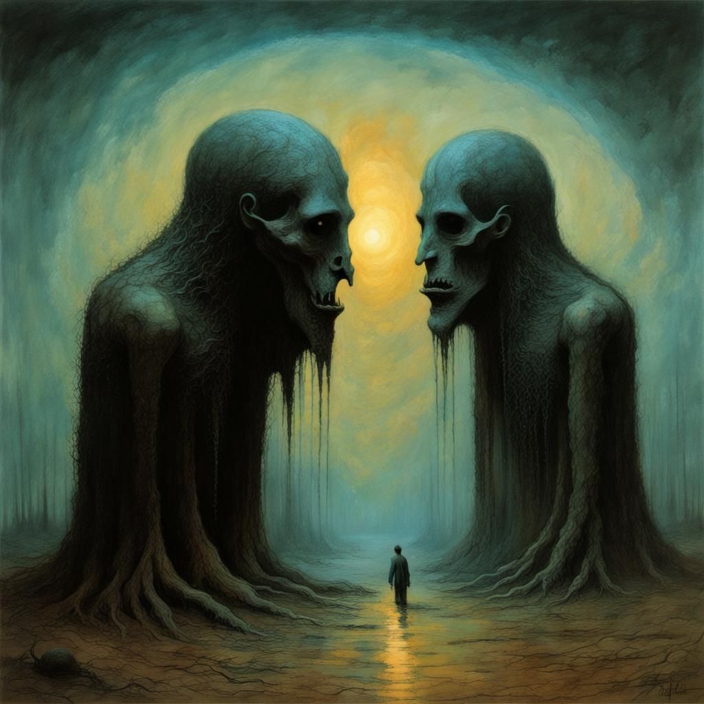 Darkly Realized Goblin-Like Creature from Ancient Greek Myth...