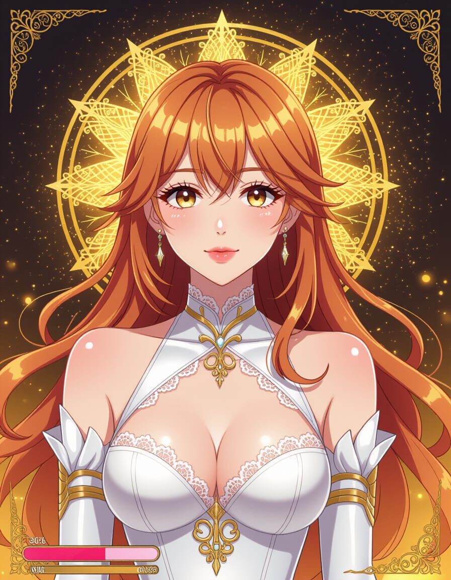 Radiant Latex Figure with Molten Gold Aura