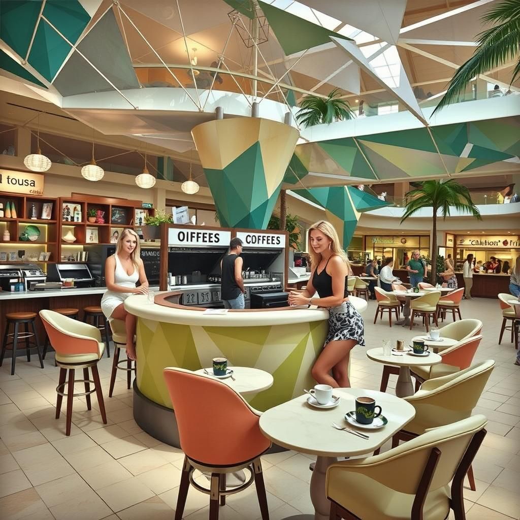 Amazonian coffee stand apparently