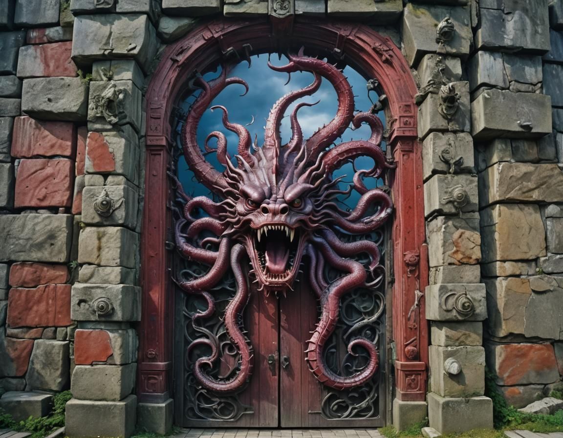 Monster on the door
