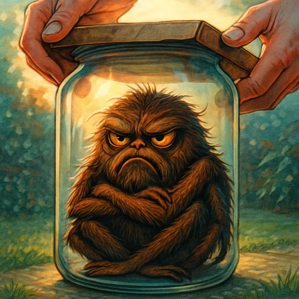 Offended Spider Creature in a Jar