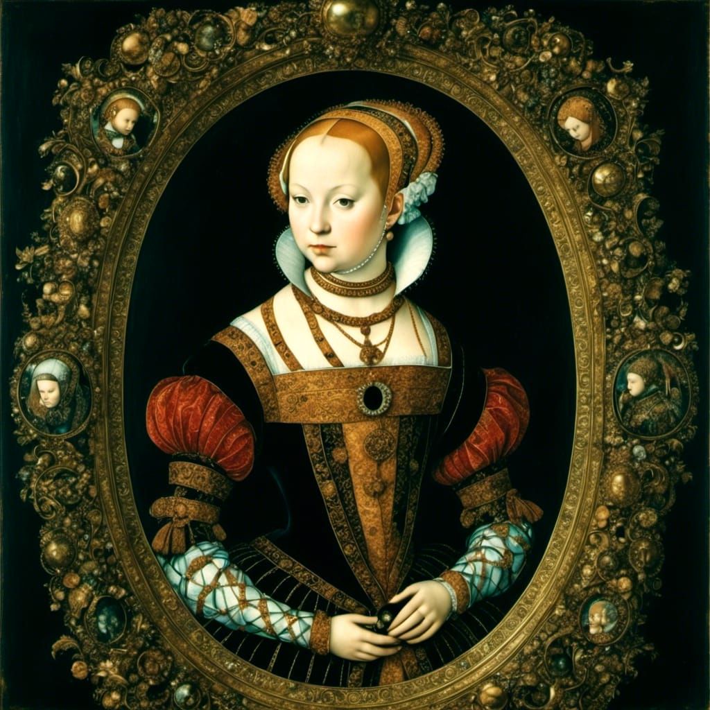 Renaissance Portrait with Expressive Brushstrokes