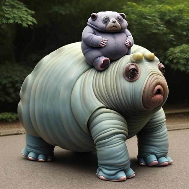 Giant Tardigrade as a Cute Pet