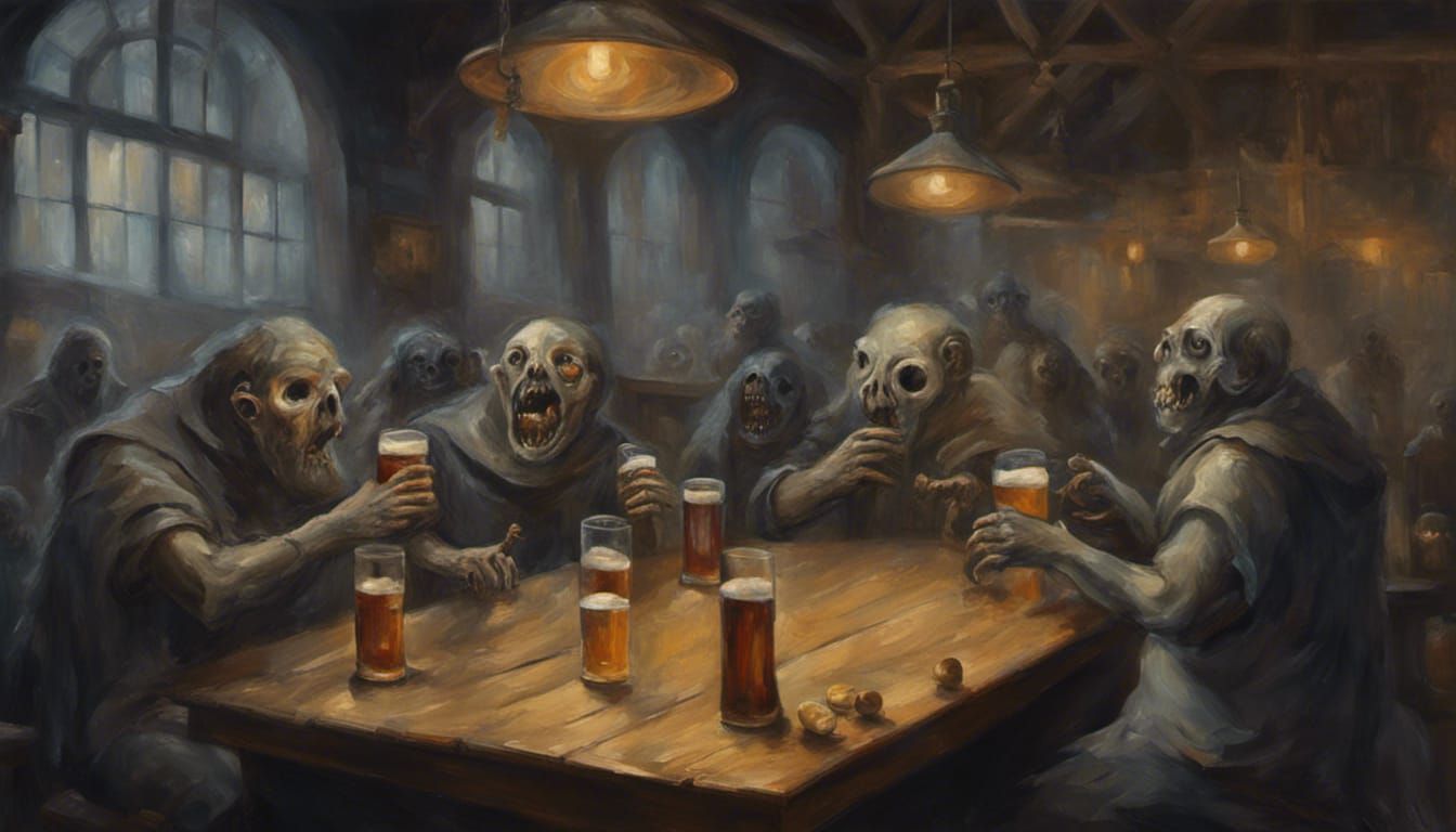 Ghosts Celebrate Oktoberfest in Haunted Beer Hall