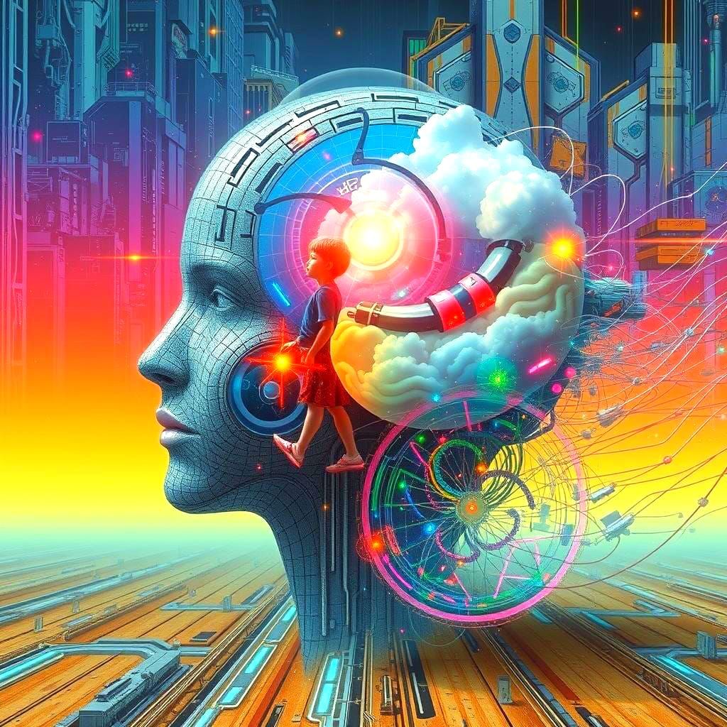 Lucid Dreams! Combine the aesthetics of futuristic cyberpunk...