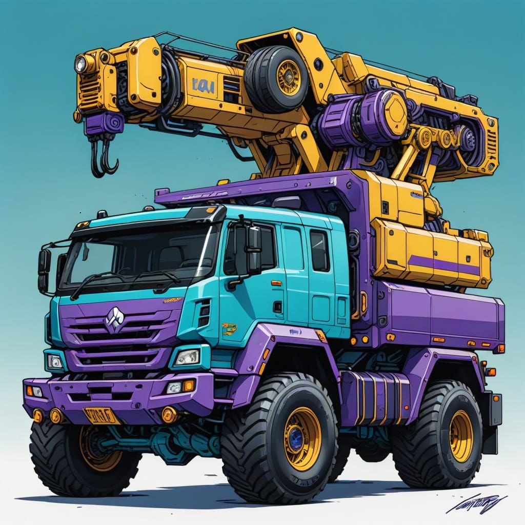 Off-Road Crane Truck in Feng Zhu Style