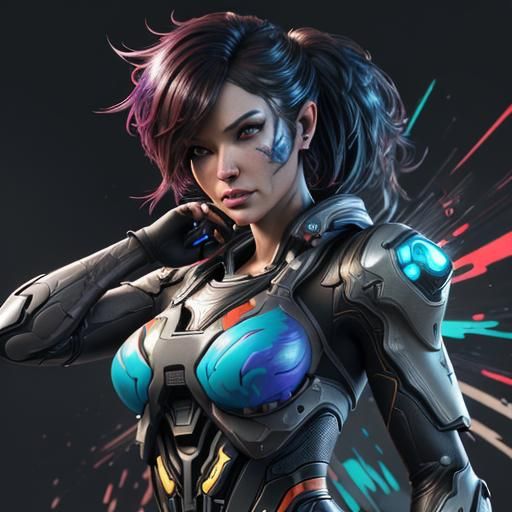 Nintendo Switch Console as Sci-Fi Girl