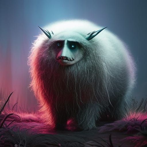 Luminescent Beast in Dark Fantasy Style