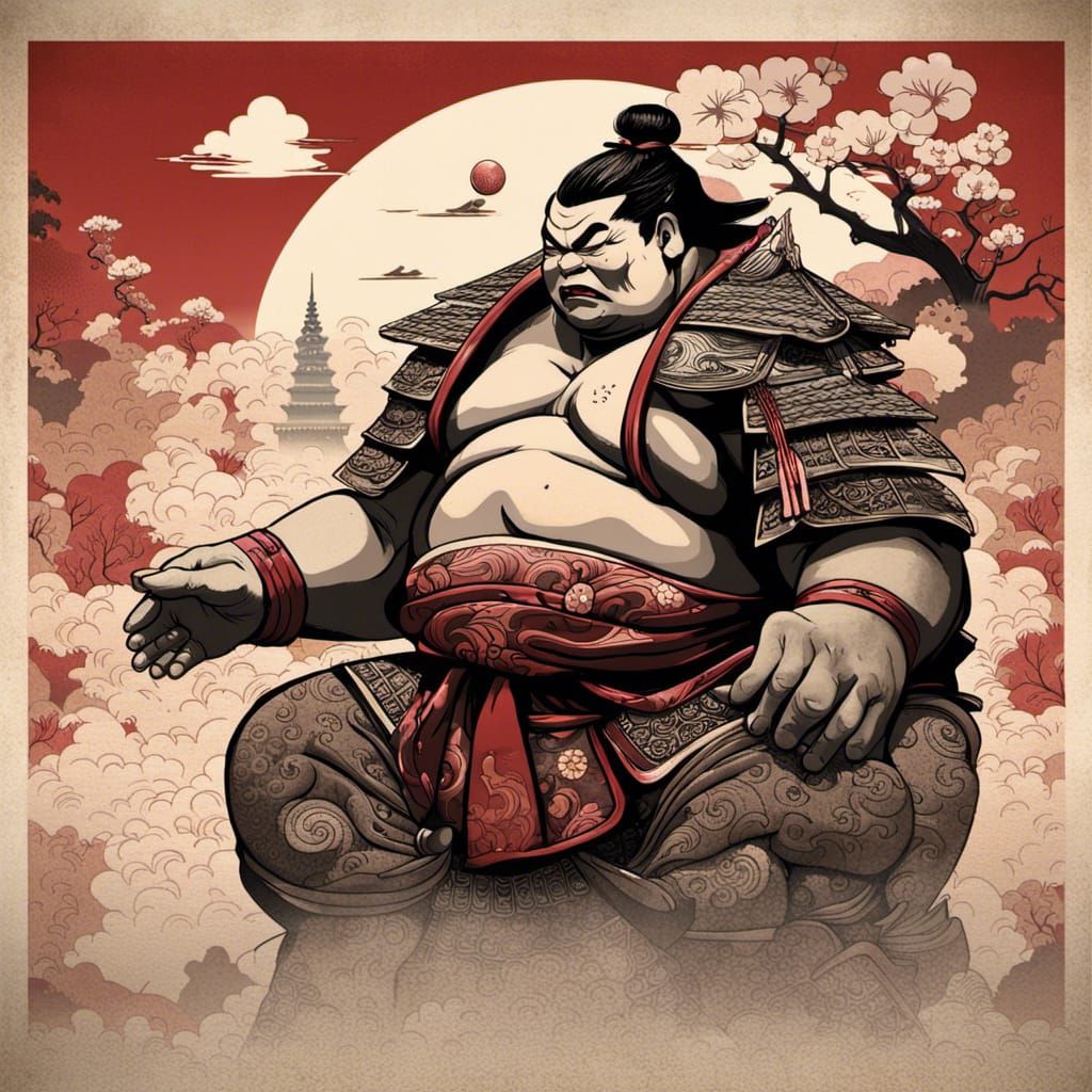 Sumo Palace Guardian in Pop Art Style