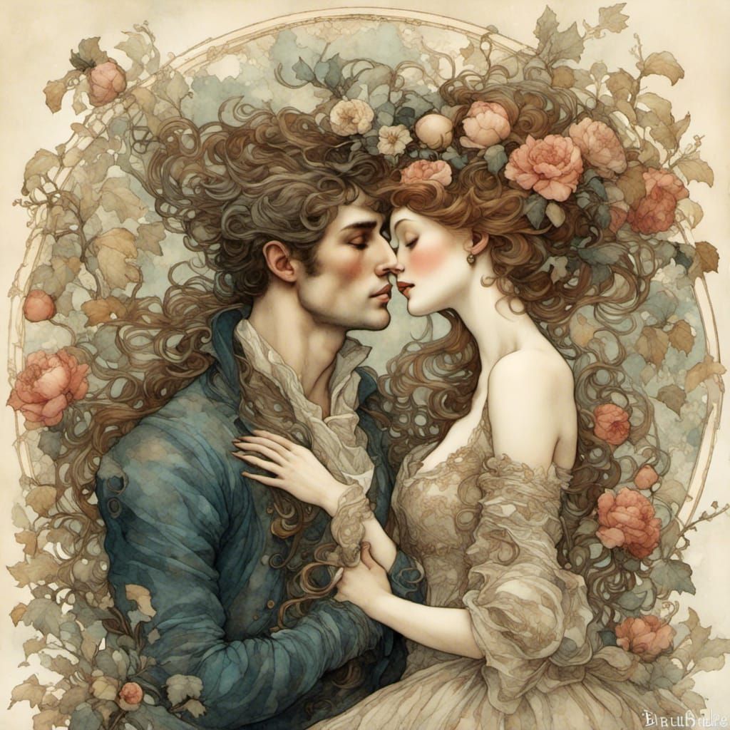 Vibrant Metaphor: A Moment on the Lips