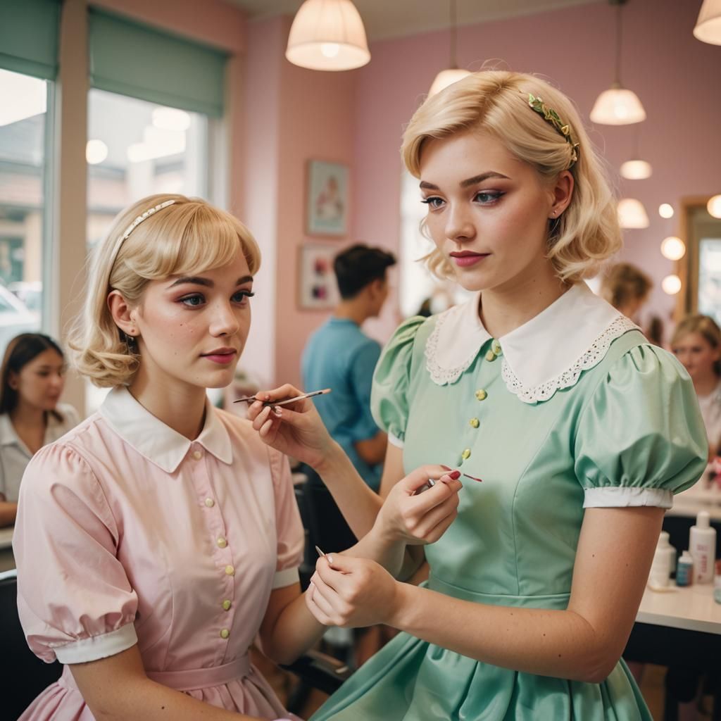 Crossdressing Teenager's Beauty Salon Makeover: Film-Inspire...