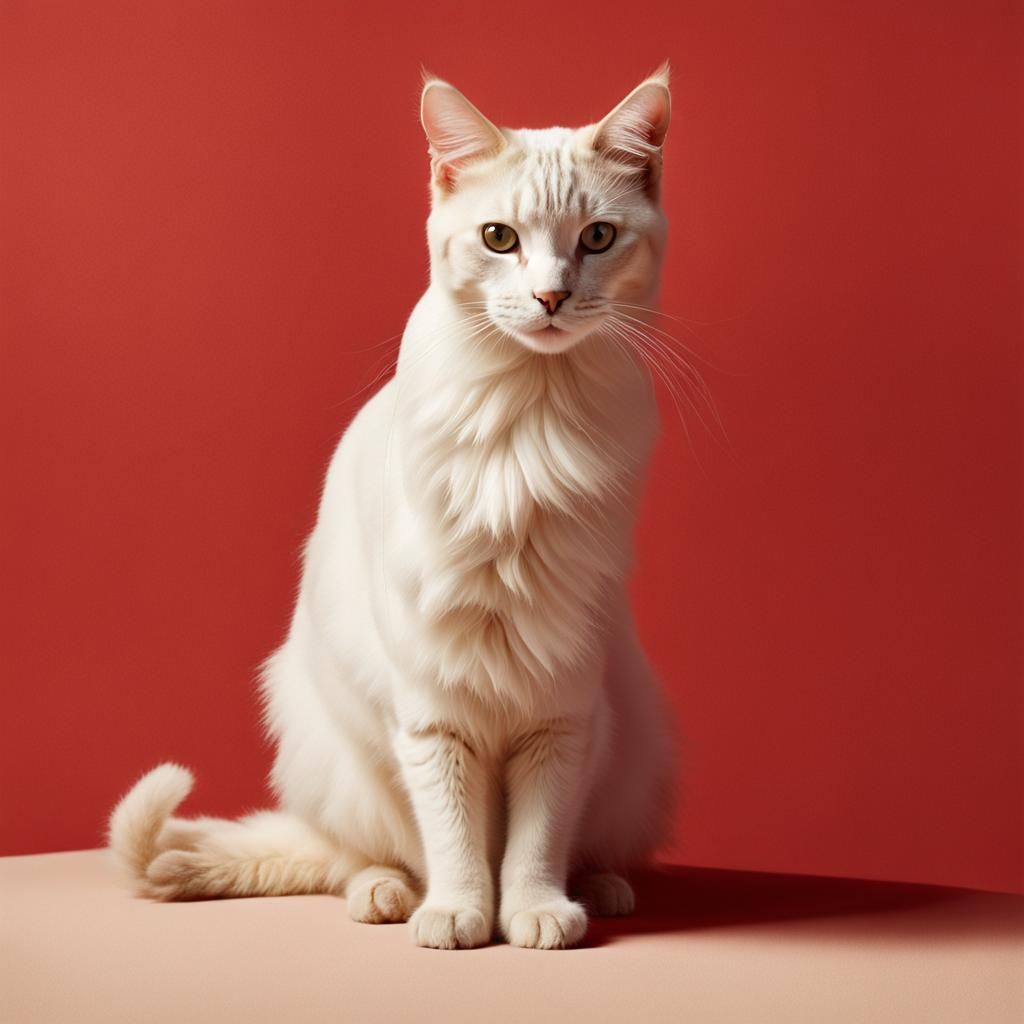 Cat Portrait in Editorial Style Lighting