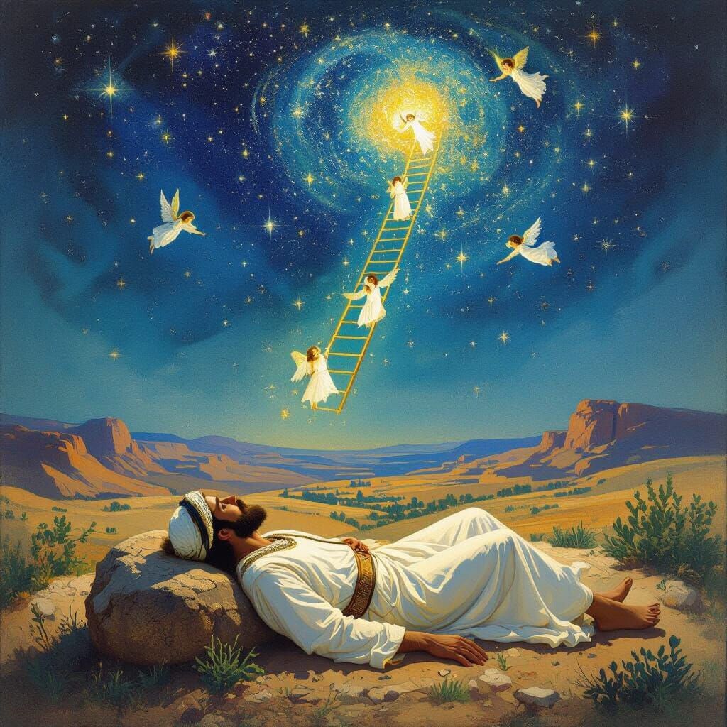 Jacob's Dream: Ladder to Heaven in Ethereal Style