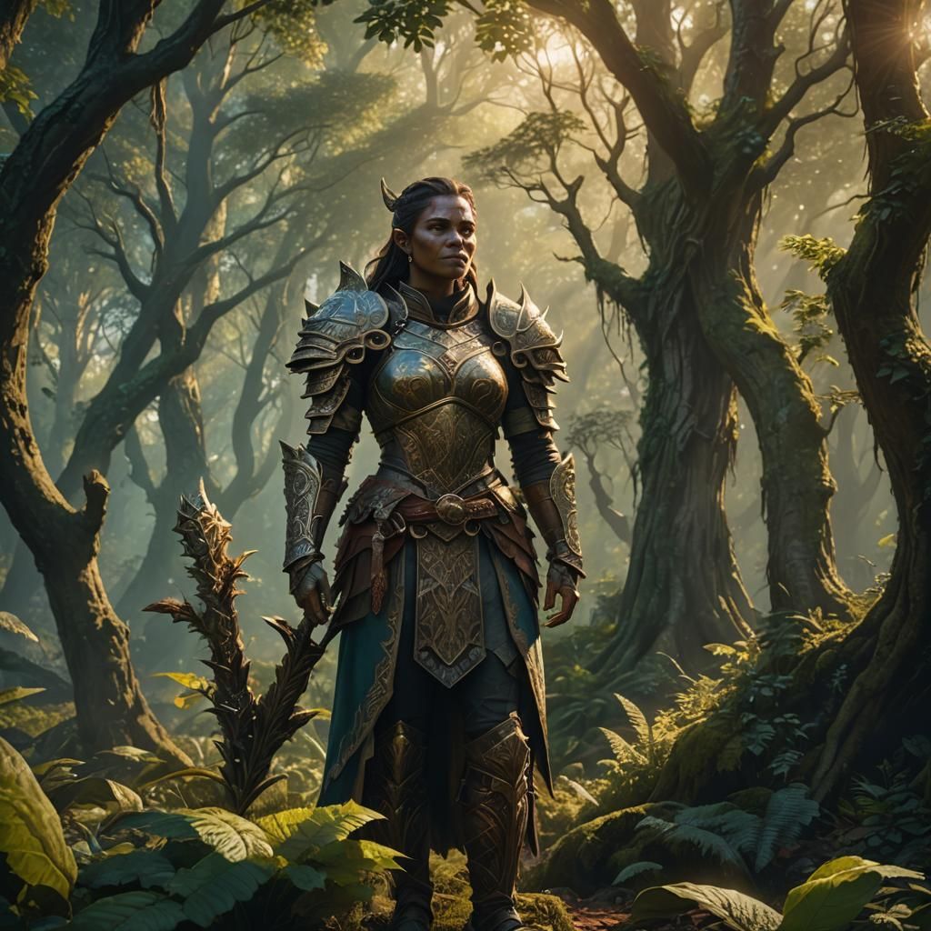 Orc Noble Lady in Mystic Forest