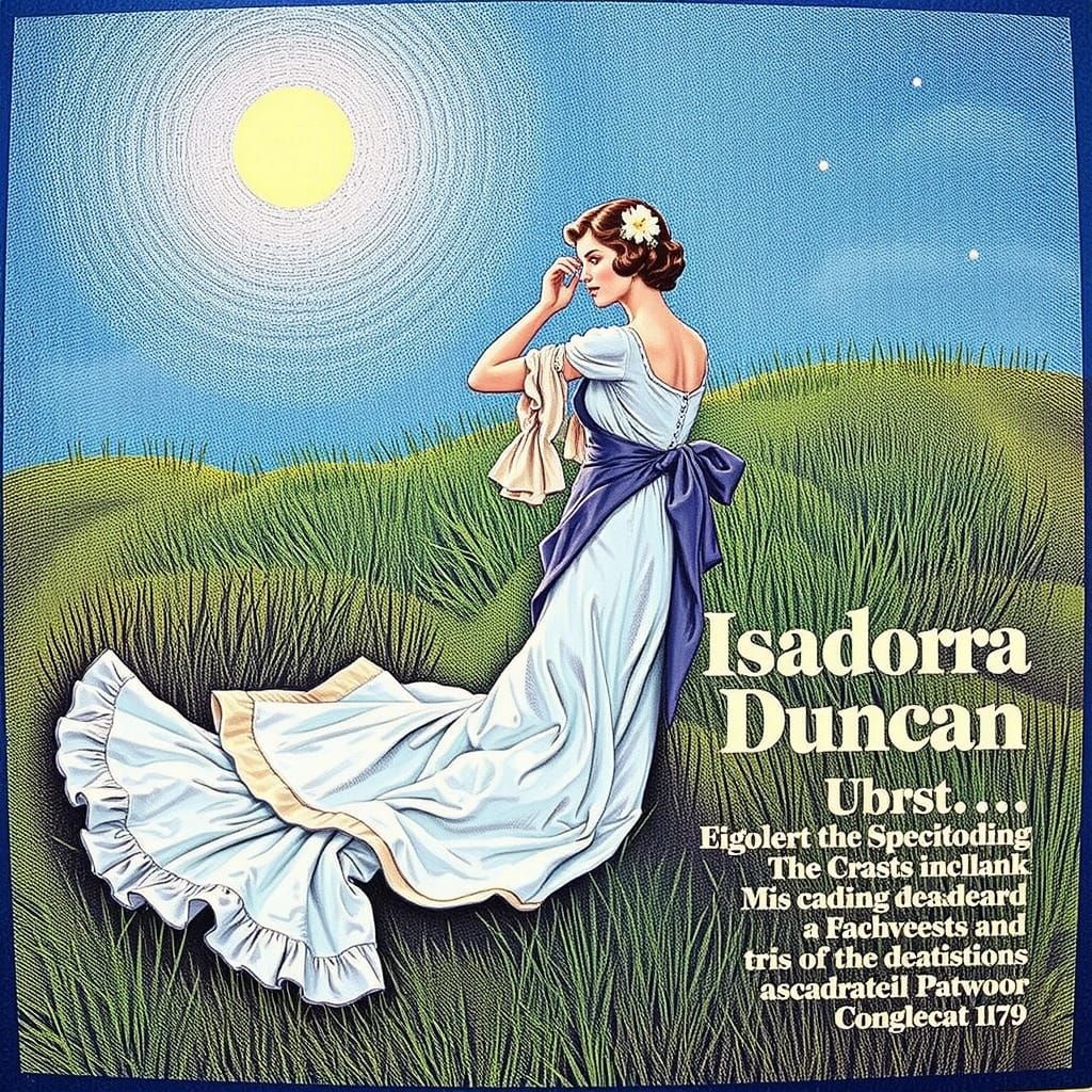 Isadora Duncan Dancer in Movement