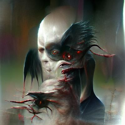 Sinister Geryon Monster in Digital Art Style