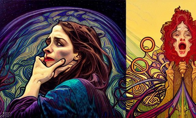 Maelstrom of Anxiety: Hyperdetailed Concept Art