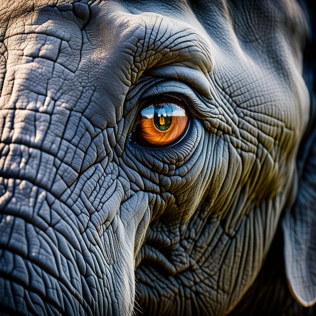 Elephant Eye Macro Photography: Natural Light, Sharp Focus