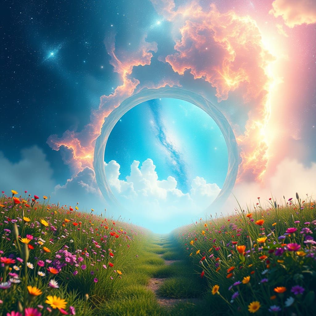 Meadow Portal to a Galaxy Beyond