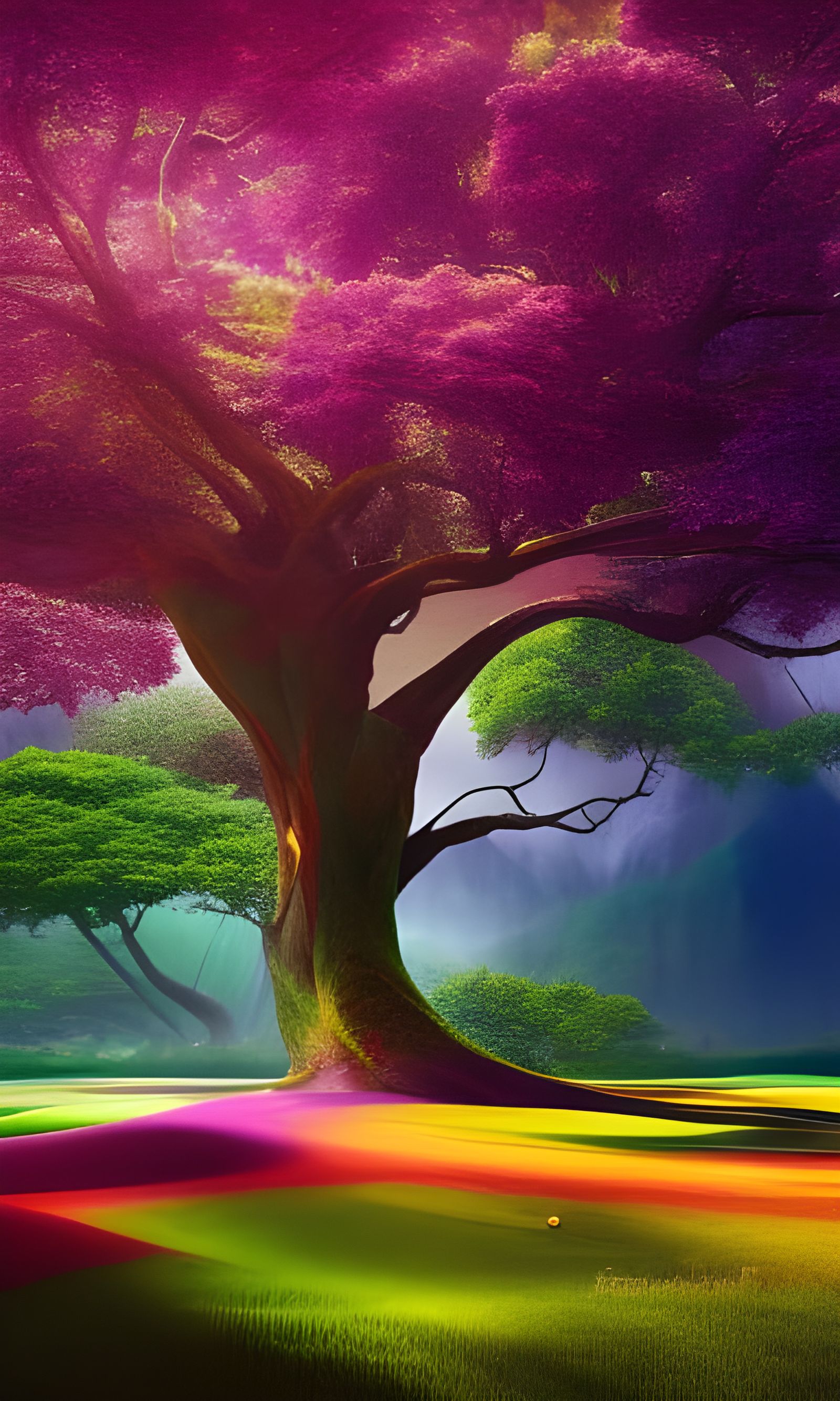 Verdant Tree of Life in Sacred Geometry