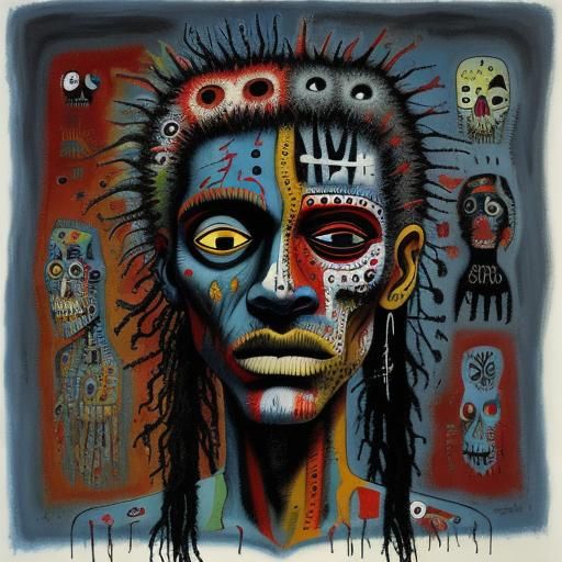 Walking Dead in Mixed Artistic Styles