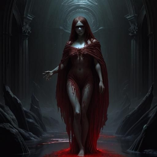 Elemental Harmony in a Gothic Horror Style